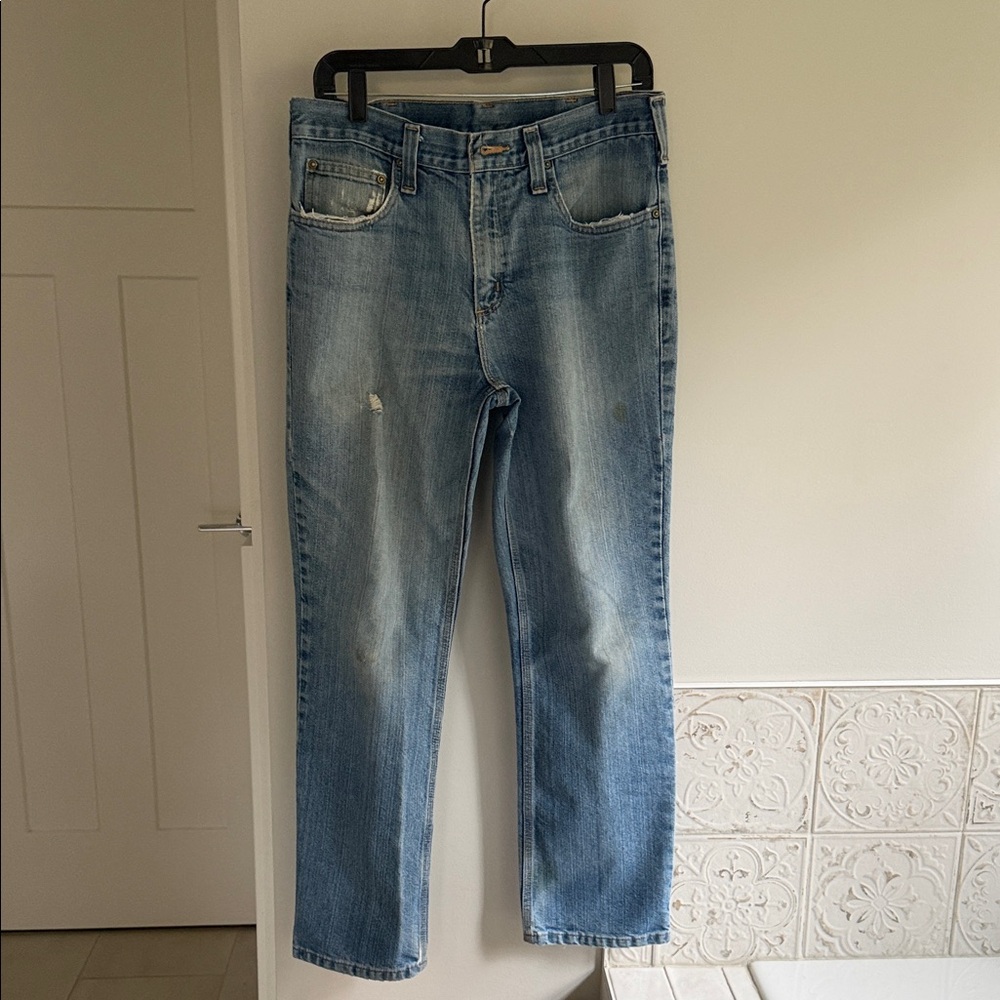 Carhartt Light‎ Blue Straight Jeans Sz 32x30 utility grunge streetwear workware